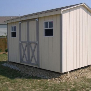 8x12 Workshop With Painted T1-11 Siding